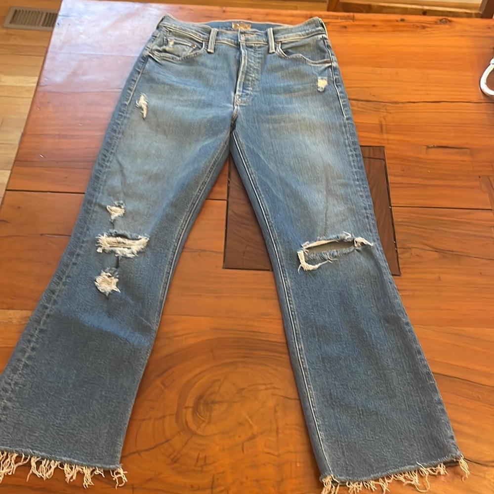 Mother Tripper Ankle Fray size 26